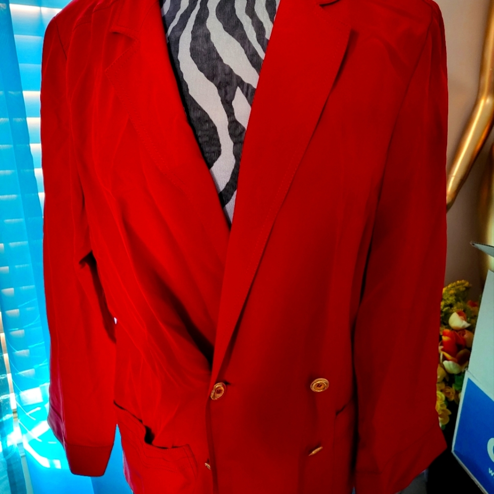 Red Chanel Blazer